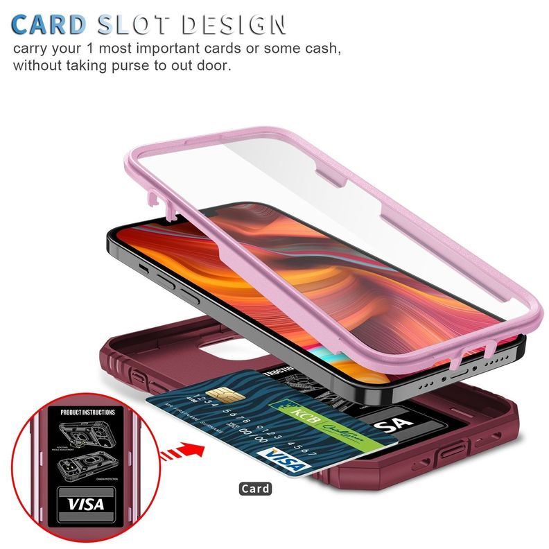 Para: iPhone 14 Plus - Carcasa Resistente Aro Imán-1