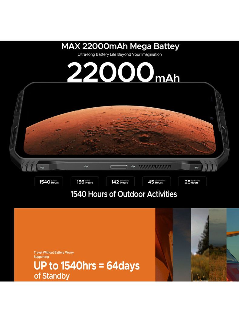Doogee V Max Pro - Smartphone Rugged 108 MP, Batería 22.000-1