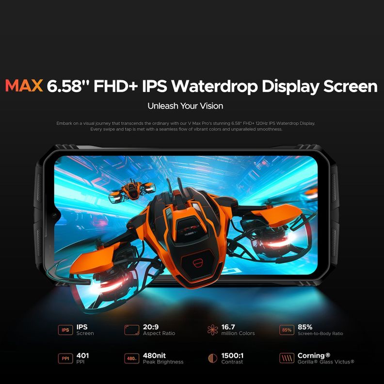 Doogee V Max Pro - Smartphone Rugged 108 MP, Batería 22.000-5