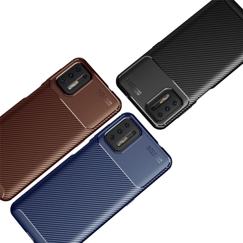 Carcasa: Moto G9 Plus - Resistente Funda / Café-4