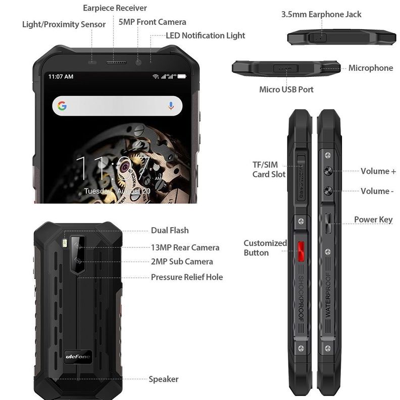 Ulefone Armor X5 - Celular Resiste Caidas Golpes-3