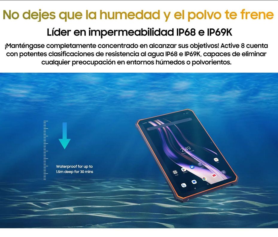 Blackview Active 8 - Tablet Resistente IP68/IP69K, 2.4K 10.-5