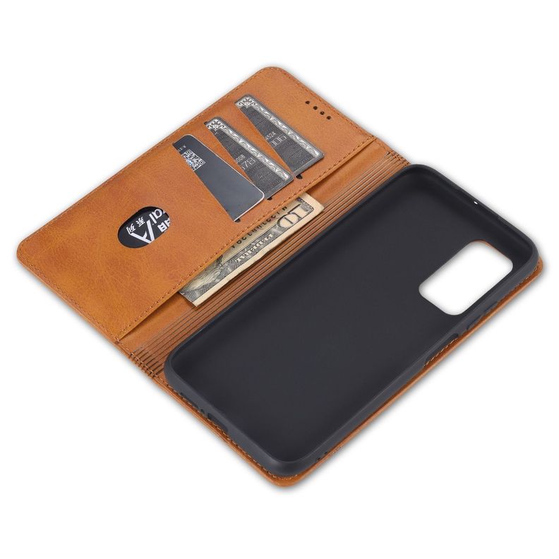 Funda: Redmi K30s - Cuero Magnetica / Café-7