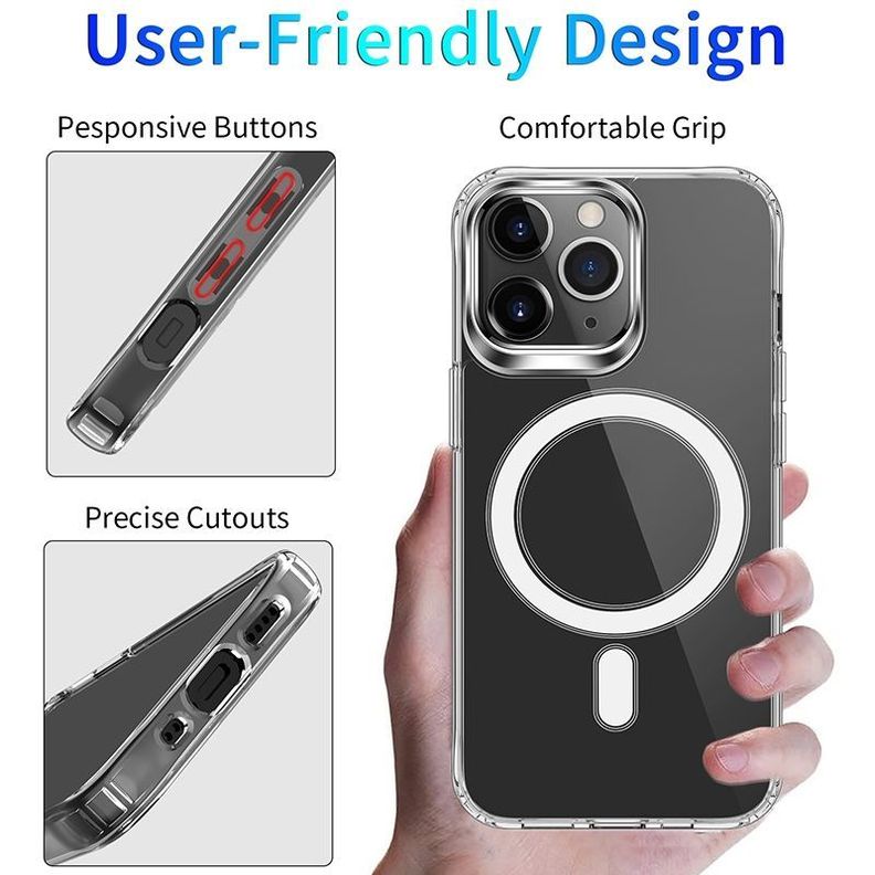 Para: iPhone 14 Pro - Carcasa Magsafe Magnética-3