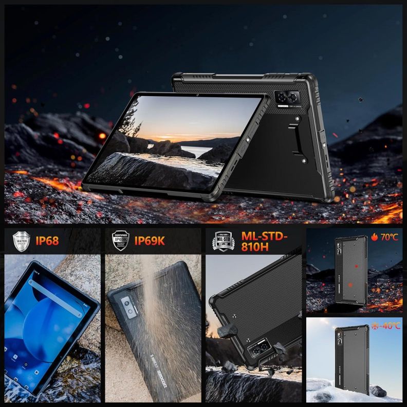 Tablet Resistente: Agua y Golpes - Doogee R08 / IP68 Militar-3