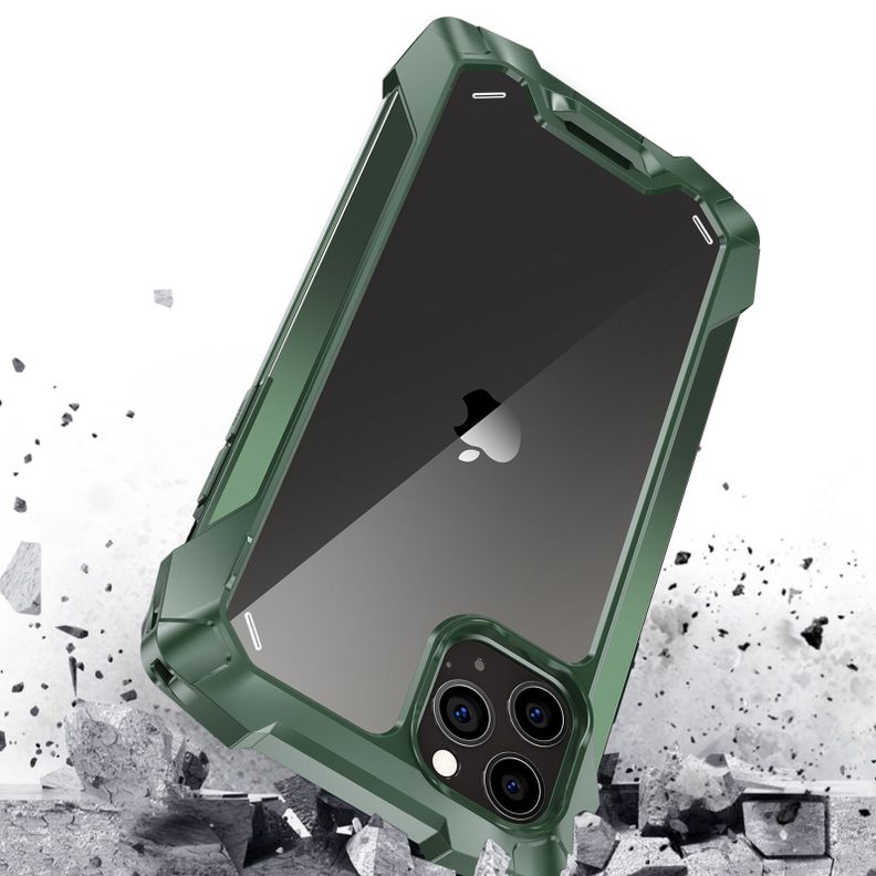 Carcasa: iPhone 12 Mini - Resistente Funda / Verde-3