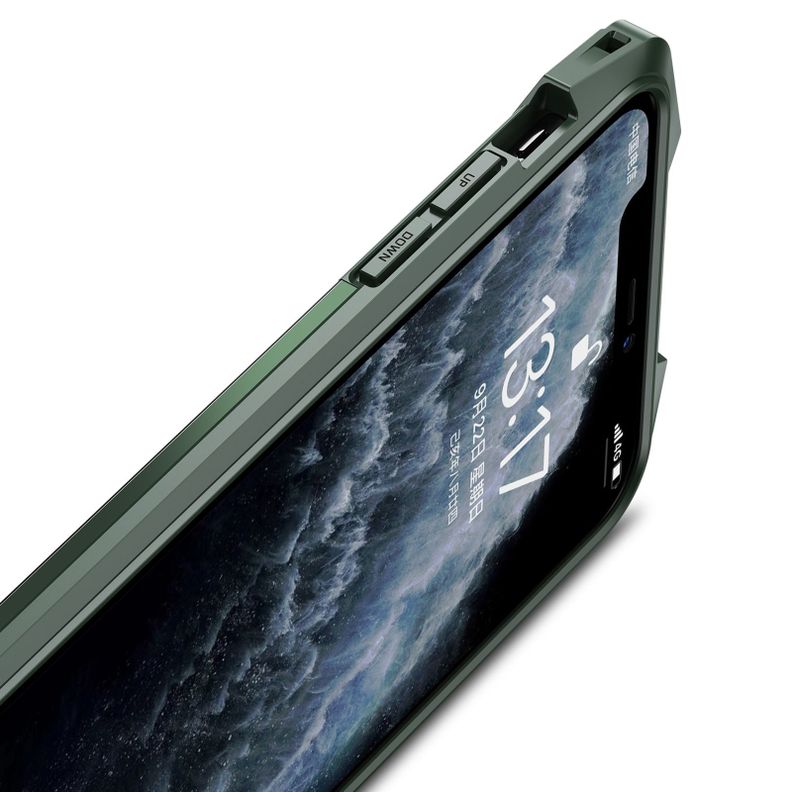 Carcasa: iPhone 12 Mini - Resistente Funda / Verde-4