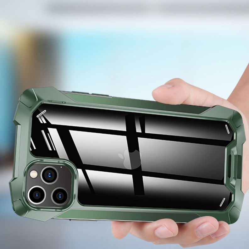 Carcasa: iPhone 12 Mini - Resistente Funda / Verde-5