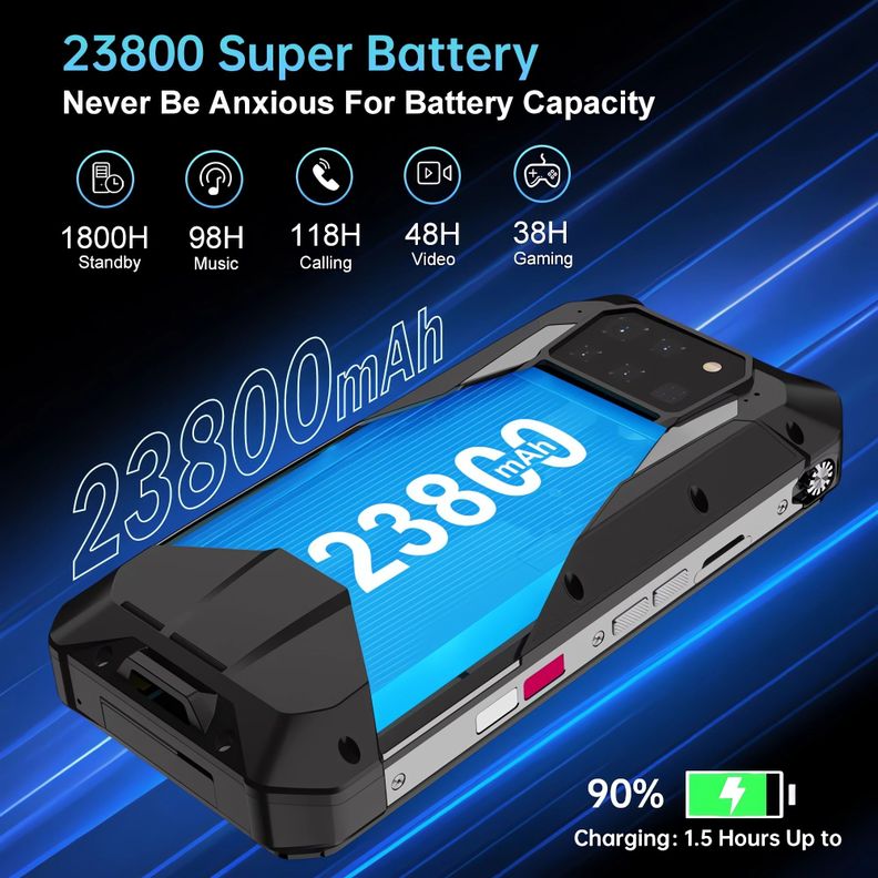 Unihertz 8849 Tank 3 Pro Celular 5G + Proyector láser 120"-6