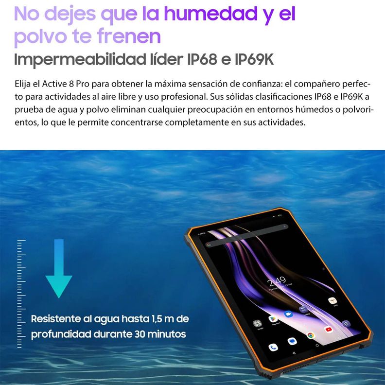 Tablet Rugged 4G Blackview Active 8 Pro Resiste Golpes Agua-5