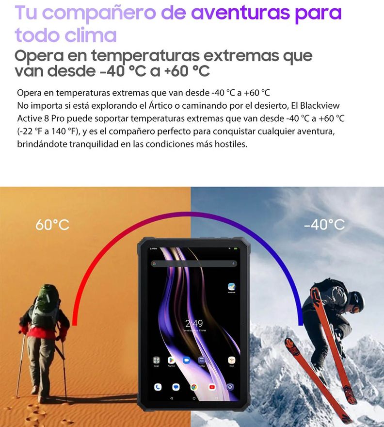 Tablet Rugged 4G Blackview Active 8 Pro Resiste Golpes Agua-6