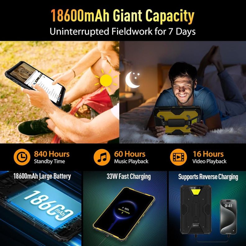 Ulefone Armor Pad 2 - Tablet Resistente Golpes Polvo y Agua-5
