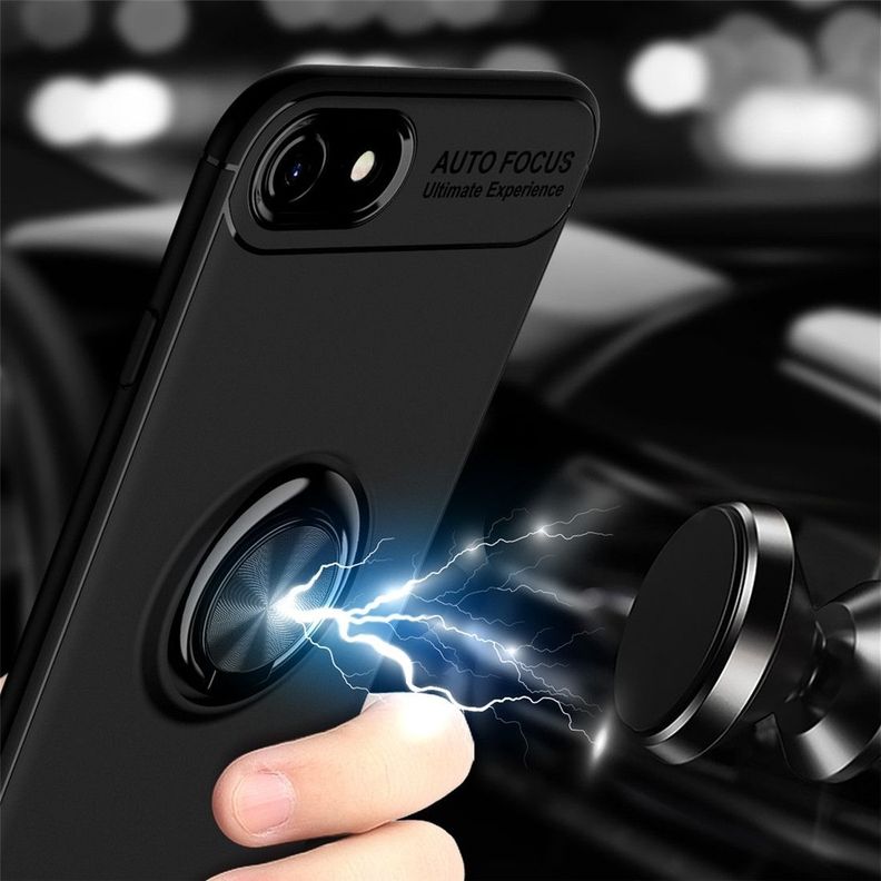 Para: iPhone SE 2022 y 2020 | Delgada Aro Imán-5
