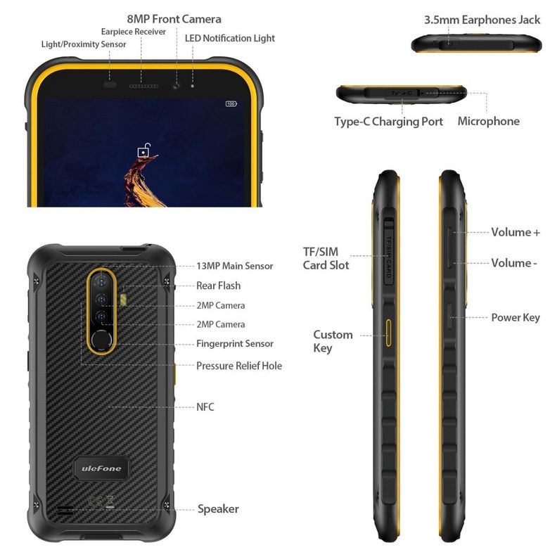 Ulefone Armor X8 - DualSim Resistente Android 10-6
