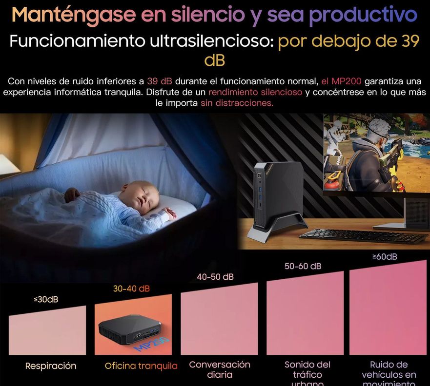 Mini PC Blackview MP200 - Windows 11 Pro, 16GB RAM, 1TB SSD-5