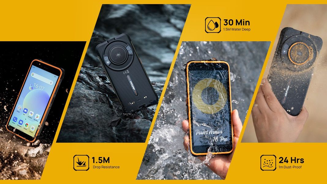 Ulefone Armor 16 Pro - Gran Parlante Musica 122DB,-5