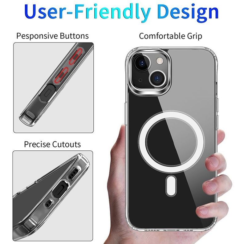 Para: iPhone 14 Plus - Carcasa Magsafe Magnética-3