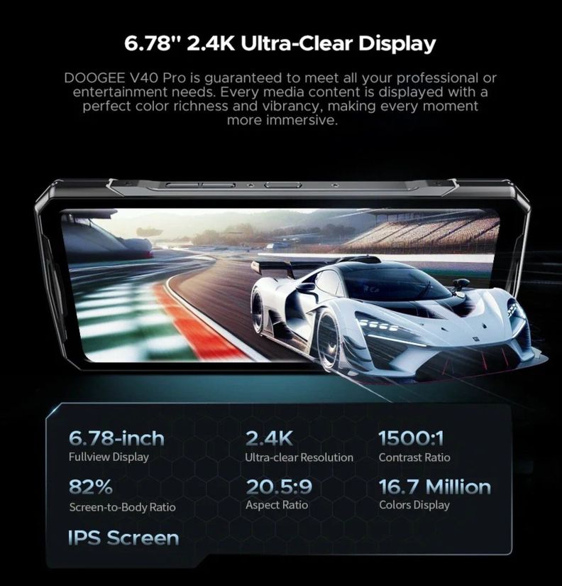 DOOGEE V40 Pro - Smartphone Rugerizado 5G con 36GB RAM-6