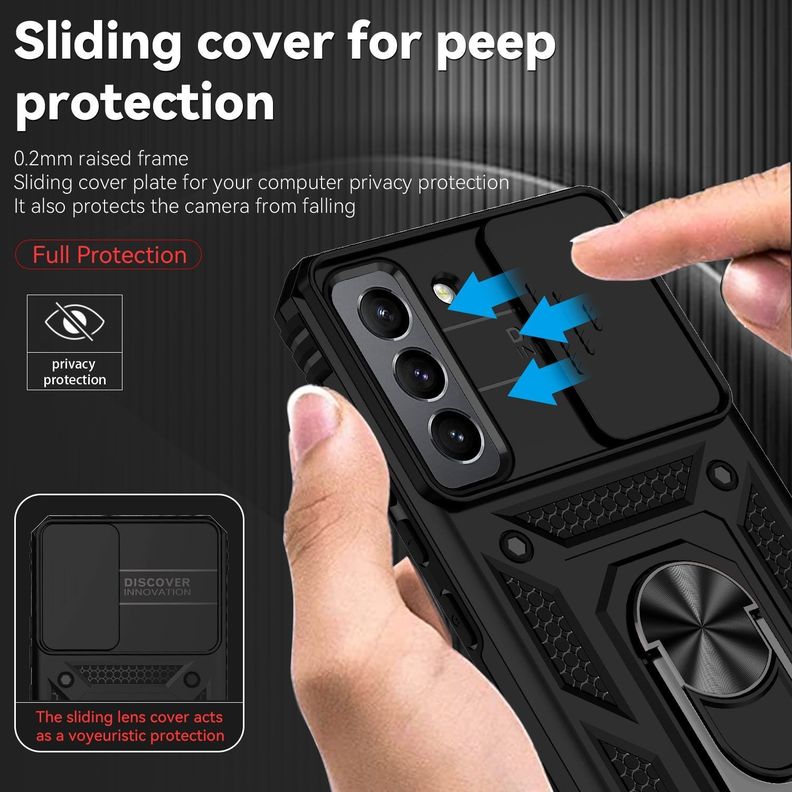 Para: Galaxy S22 5G | Protección Cámara + Aro Imán-3