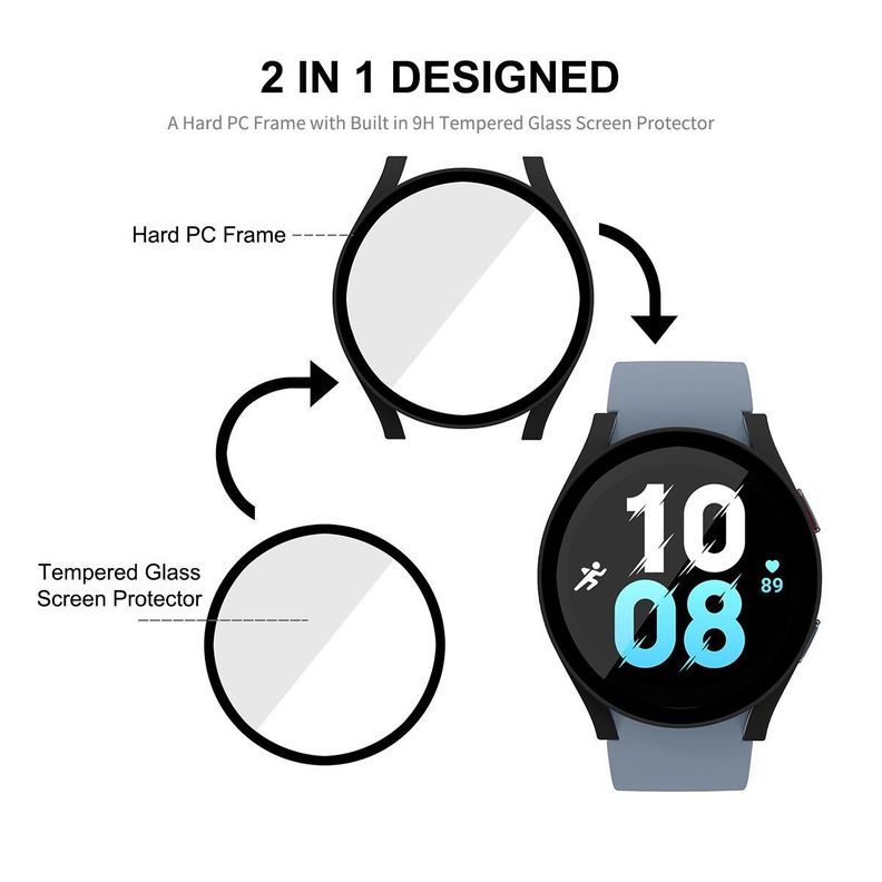 Para: Galaxy Watch5 (44mm) - Lámina Mica Pantalla-1