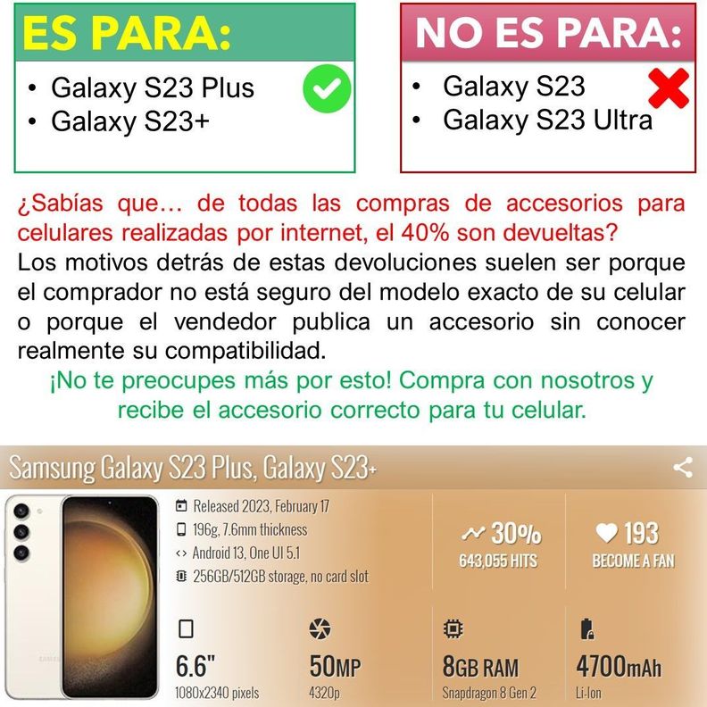 Para: Galaxy S23 Plus (S23+), Carcasa Resistente Cámara-1