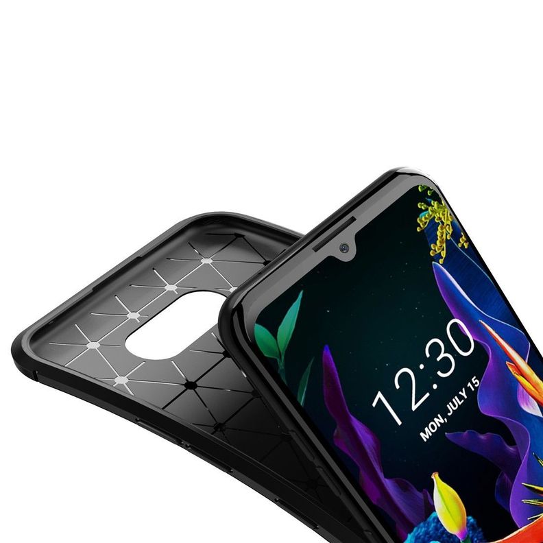 Carcasa: LG K40S - Resistente Funda Estuche / Azul-3