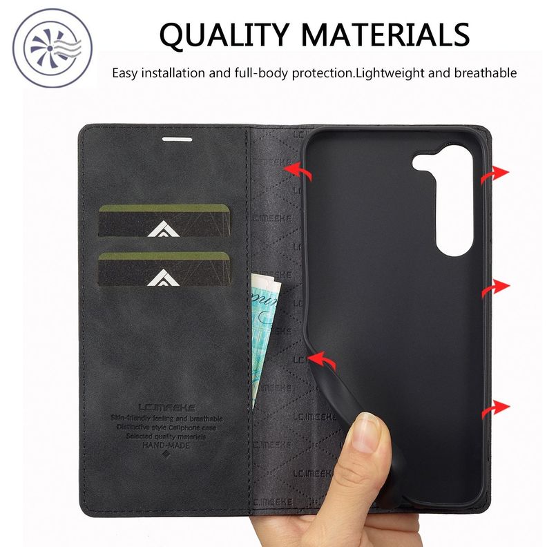 Para: Galaxy S23 Plus (S23+), Funda Estuche Cuero Tarjeta-2
