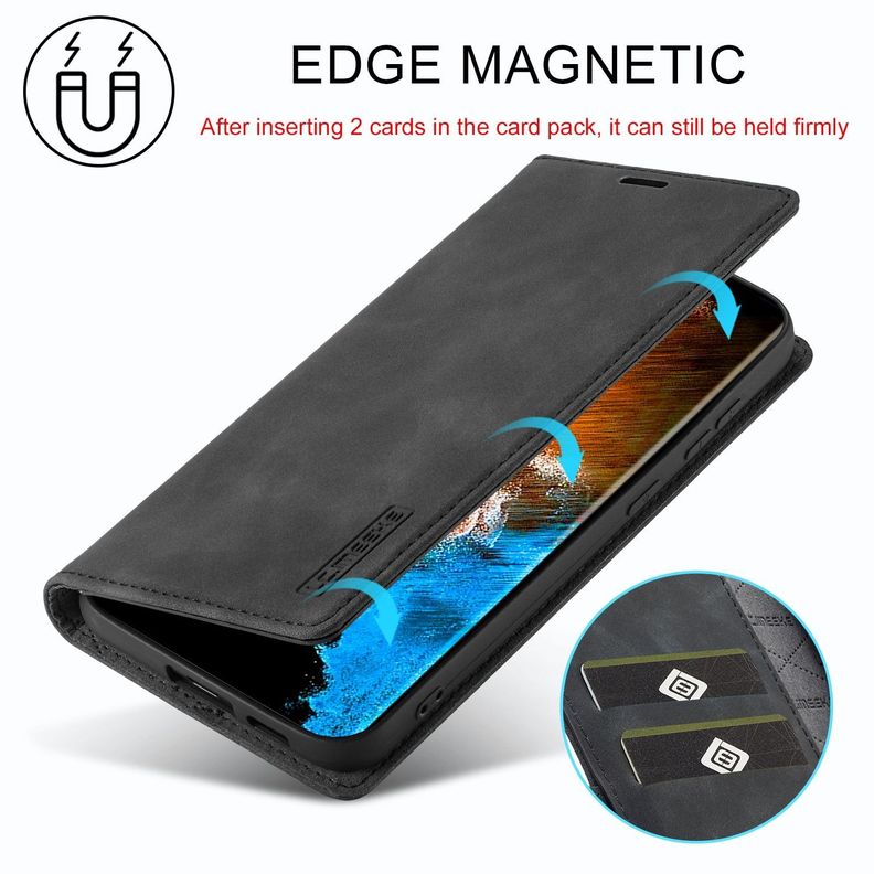 Para: Galaxy S23 Plus (S23+), Funda Estuche Cuero Tarjeta-3