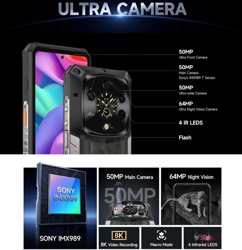 Ulefone Armor 28 Ultra Celular Militar Rugged Resistente 5G-6