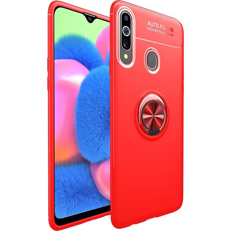 Carcasa: Galaxy A20s - Resistente Funda / Rojo-0