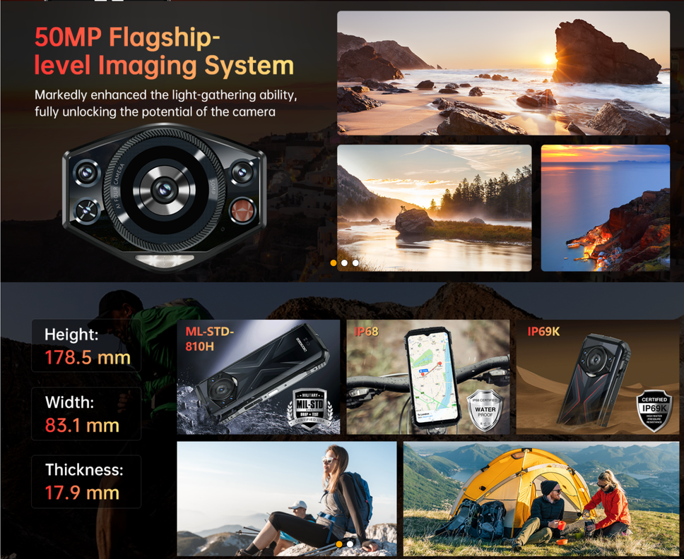 Doogee S118 - Celular Rugged Resistente Android 14, 8+512GB-6