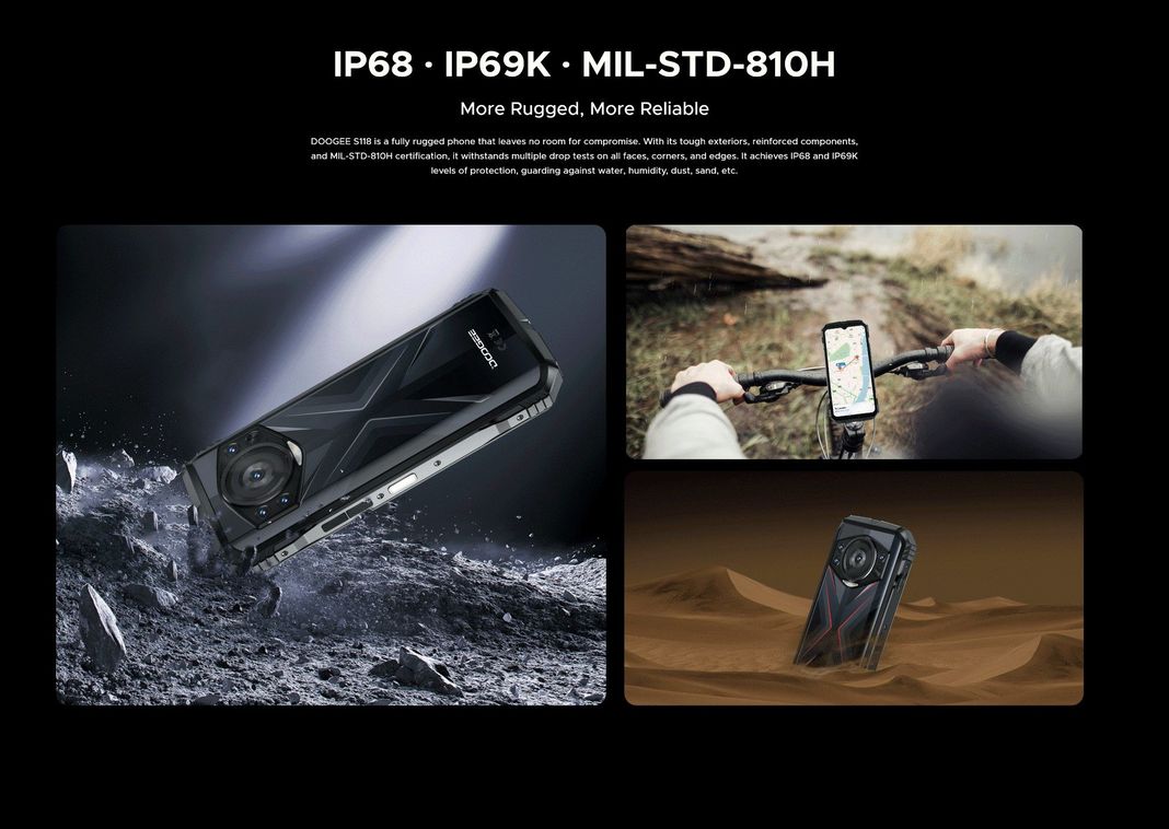 Doogee S118 - Celular Rugged Resistente Android 14, 8+512GB-7