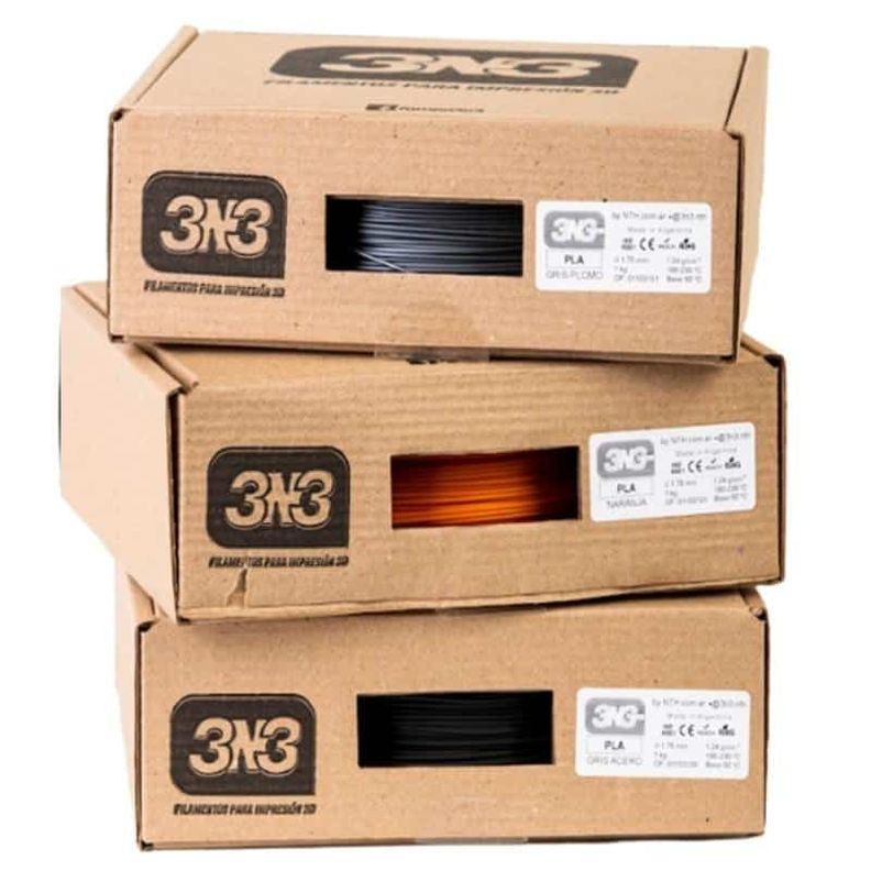 Filamento PLA 3N3 500g Blanco-1