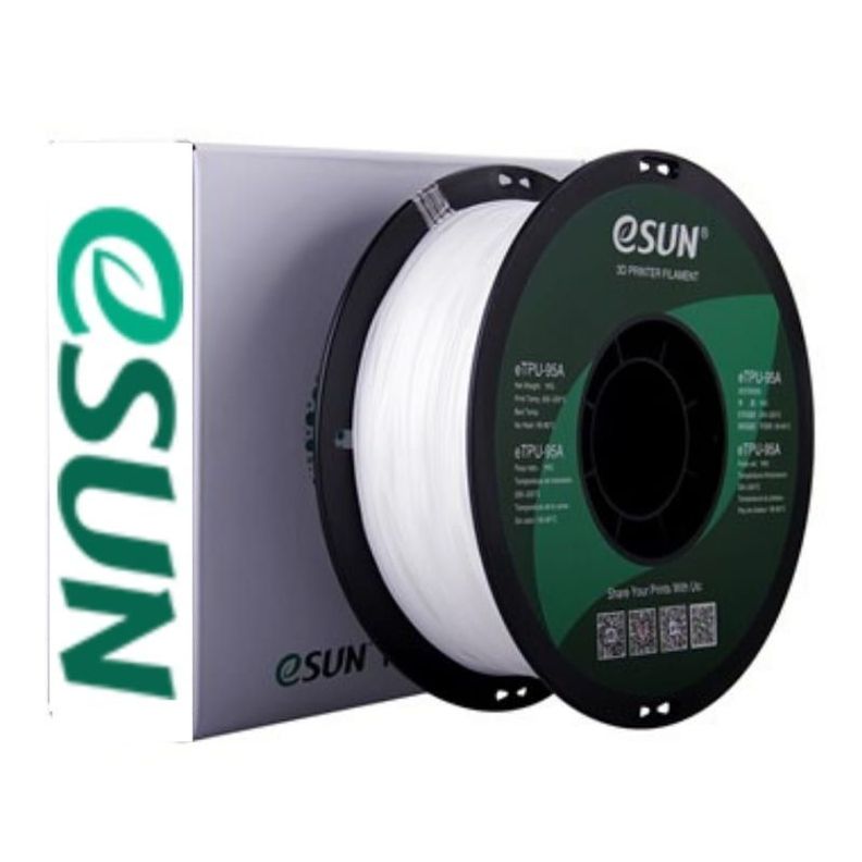 Filamentos Tpu Esun 1kg 1.75mm Blanco-0