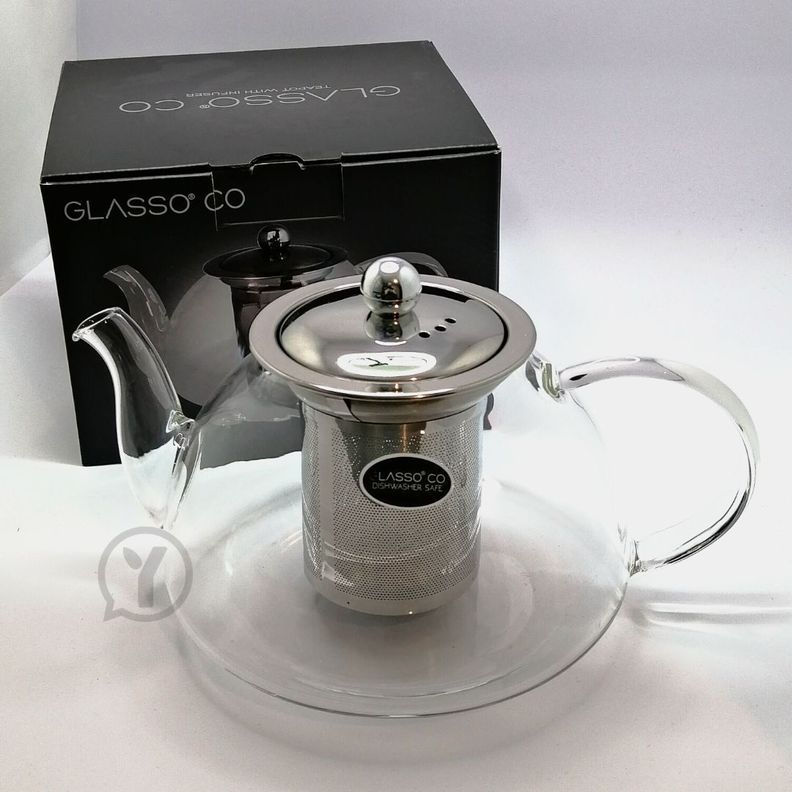 Tetera de Vidrio con infusor 1Lt Glasso-1