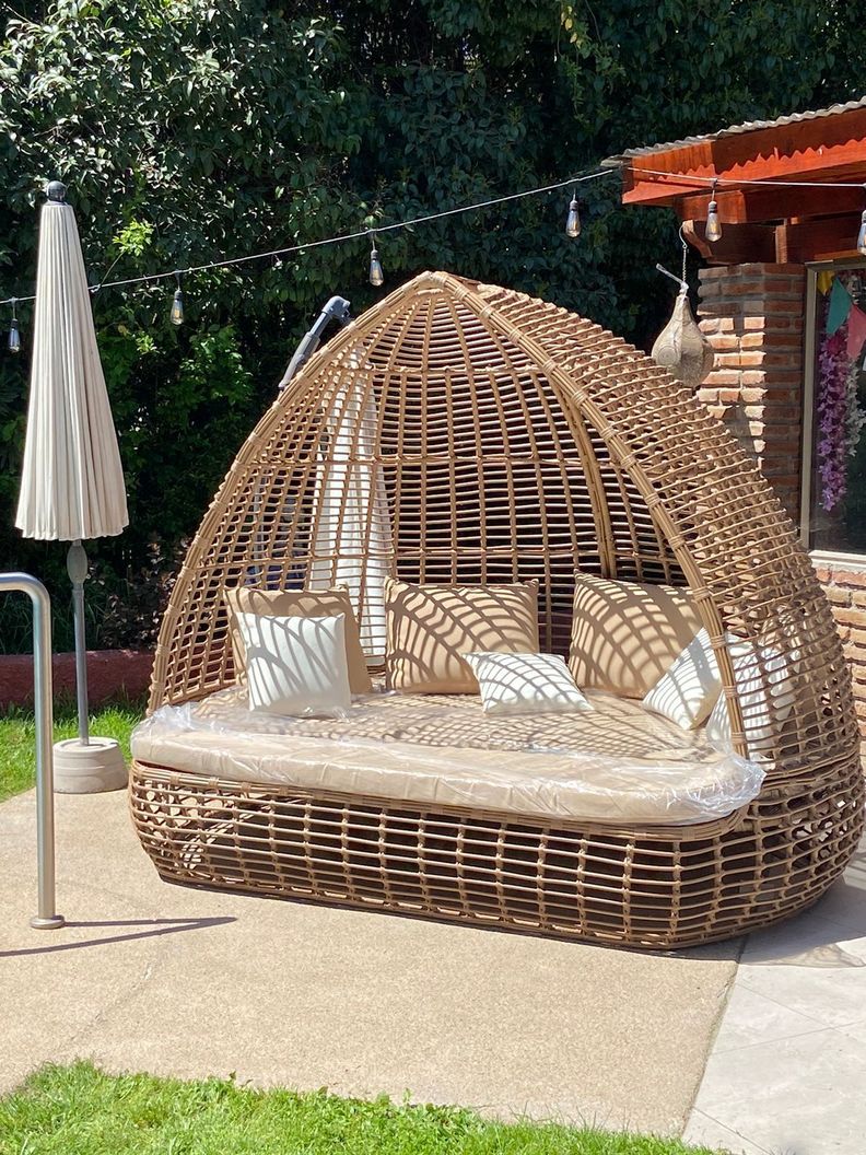 REPOSERA RATAN CAMA FAMILIAR TERRAZA JARDIN VERANO-0