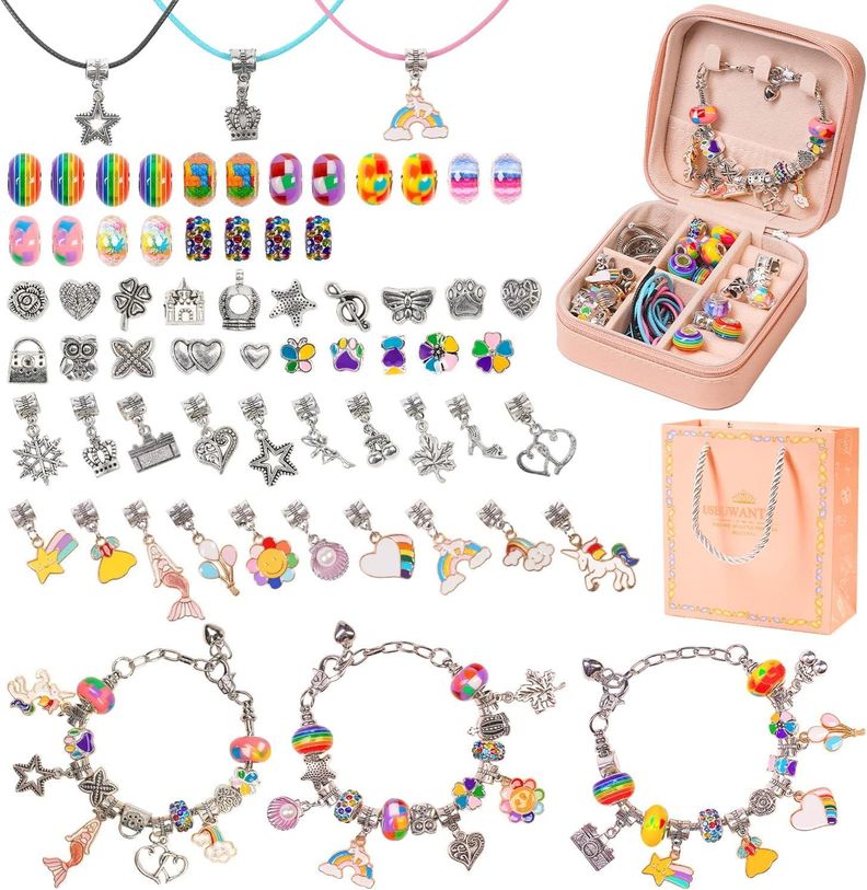 KIT PARA HACER PULSERAS Y COLLARES TIPO PANDORA-2