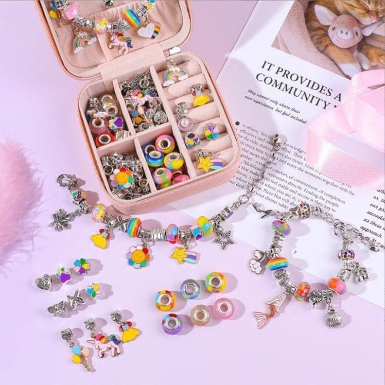KIT PARA HACER PULSERAS Y COLLARES TIPO PANDORA-3