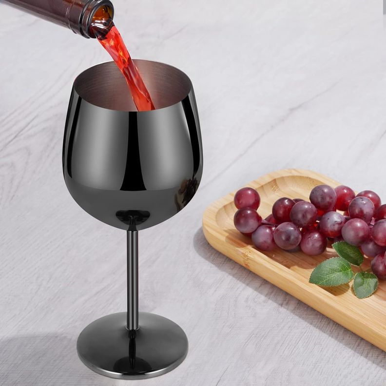 PACK 2 COPAS DE VINO ACERO INOXIDABLE 540ML-2