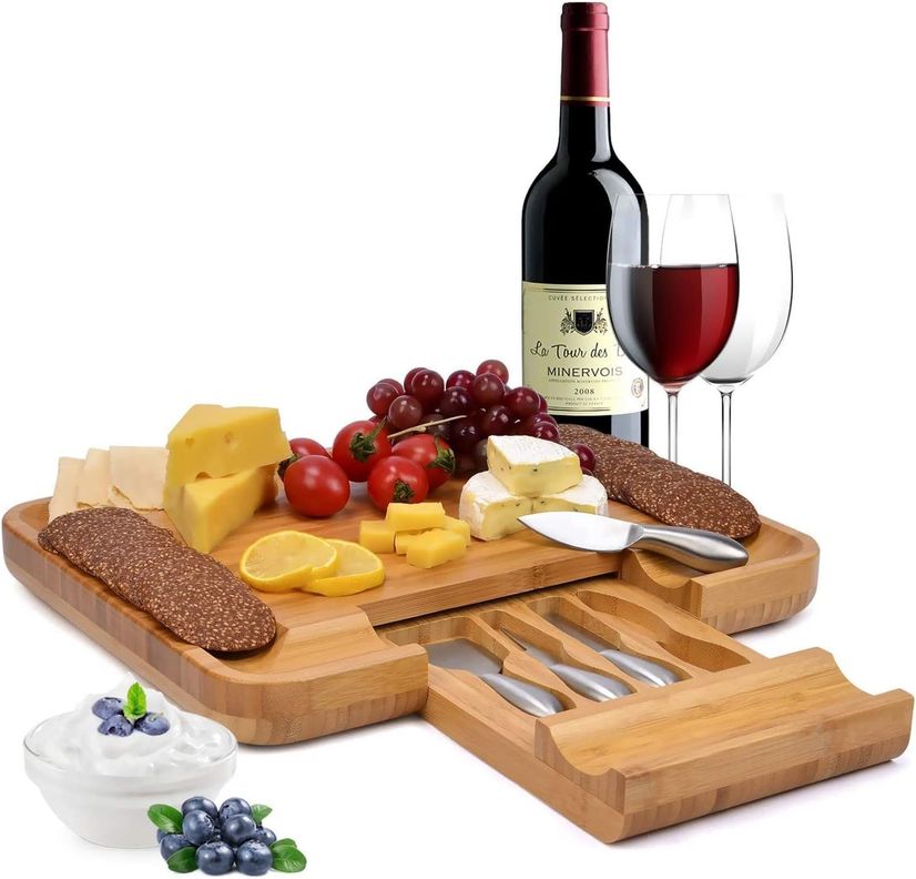 TABLA GRANDE PICOTEO BAMBU CON ACCESORIOS 3 BANDEJAS-1