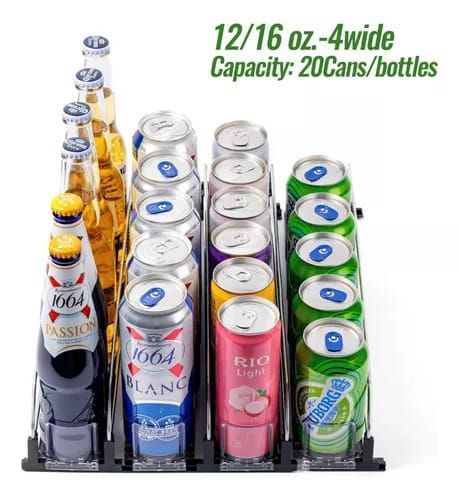 Contenedor Latas Bebida Dispensador Organizador Refrigerador-2