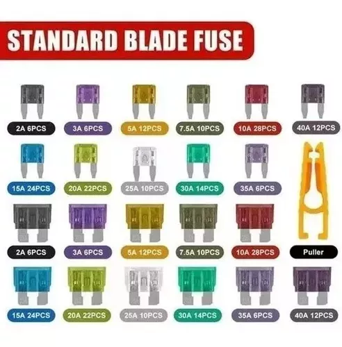 Kit Fusible 300 Unidades Eléctricos 12v Autos Motos + Pinza 300PCS-2