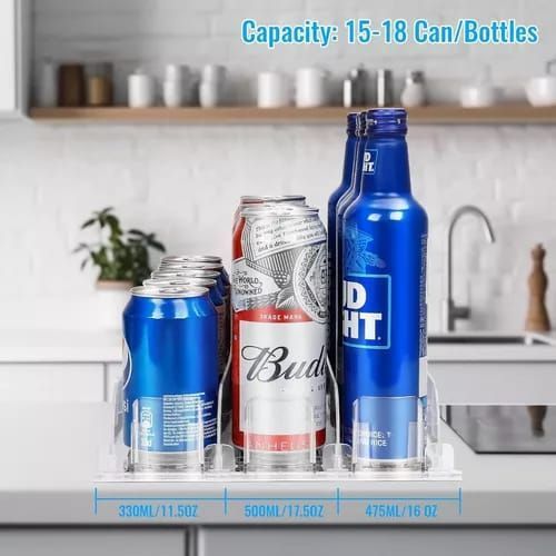 Contenedor Latas Bebida Dispensador Organizador Refrigerador-3