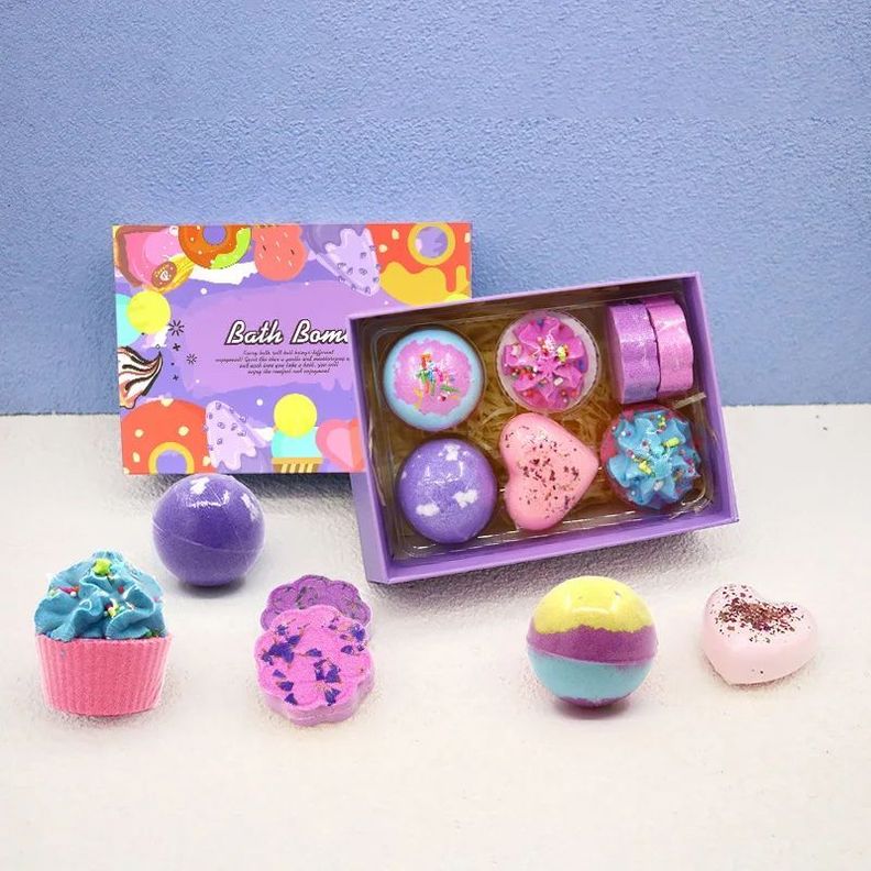 BOMBAS EFERVESCENTES AROMATICAS BAÑO TINA RELAJANTE SPA 7 PIEZAS-2