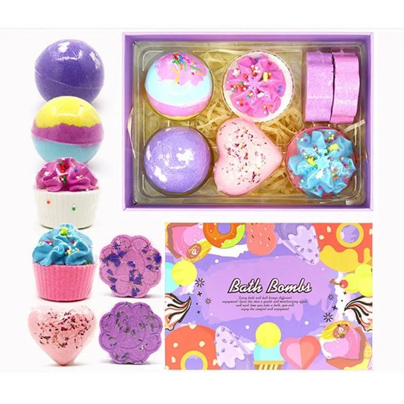 BOMBAS EFERVESCENTES AROMATICAS BAÑO TINA RELAJANTE SPA 7 PIEZAS-5