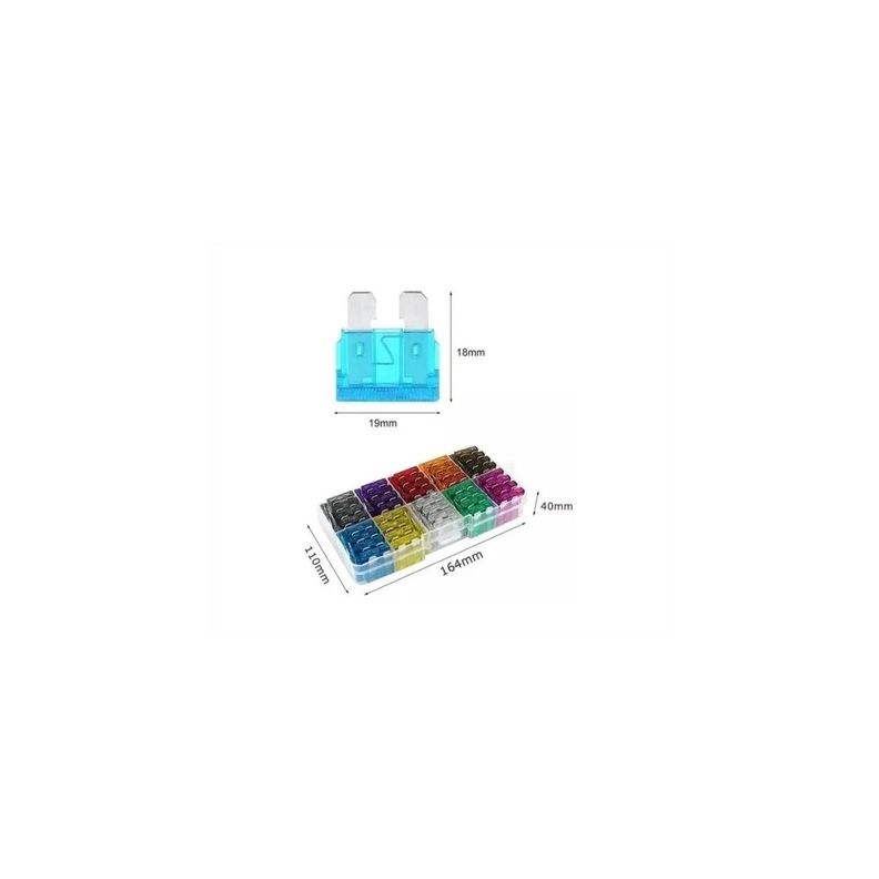 Kit Fusible Eléctricos 12v Autos Motos 100 Unidades 100PCS-3