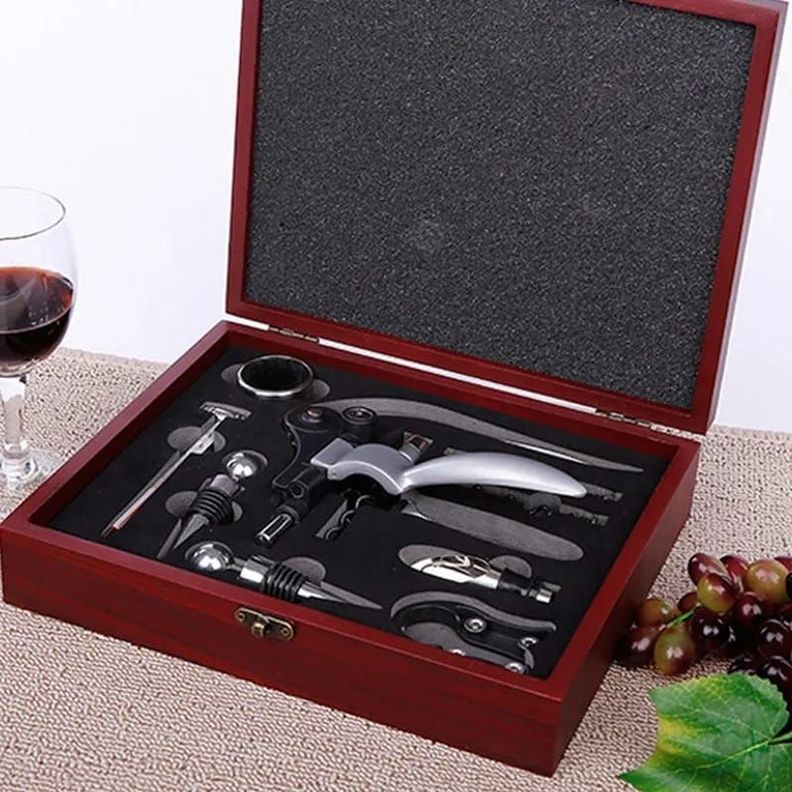 JUEGO DE HERRAMIENTAS PARA ABRIDOR DE VINO, TAPÓN DE CORCHO-0