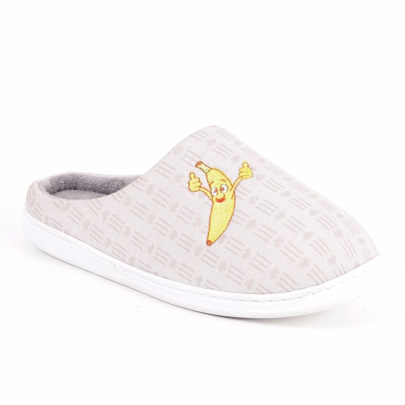 PANTUFLA CHAUDES DAMA EUGENIA TOALLA BANANA BEIGE -0
