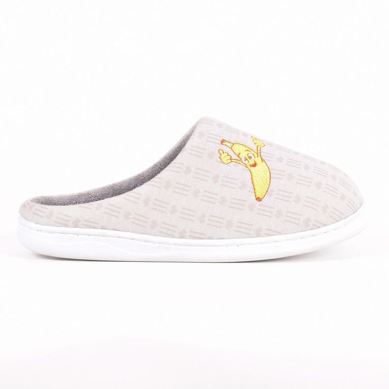 PANTUFLA CHAUDES DAMA EUGENIA TOALLA BANANA BEIGE -1