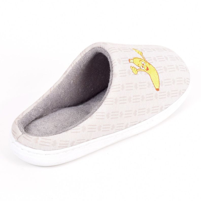 PANTUFLA CHAUDES DAMA EUGENIA TOALLA BANANA BEIGE -2
